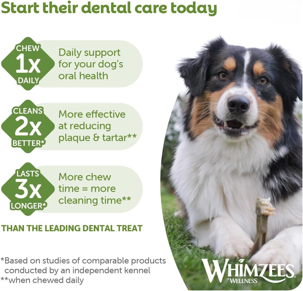 Whimzees Large Pack Toothbrush Large Dog 18-27Kg