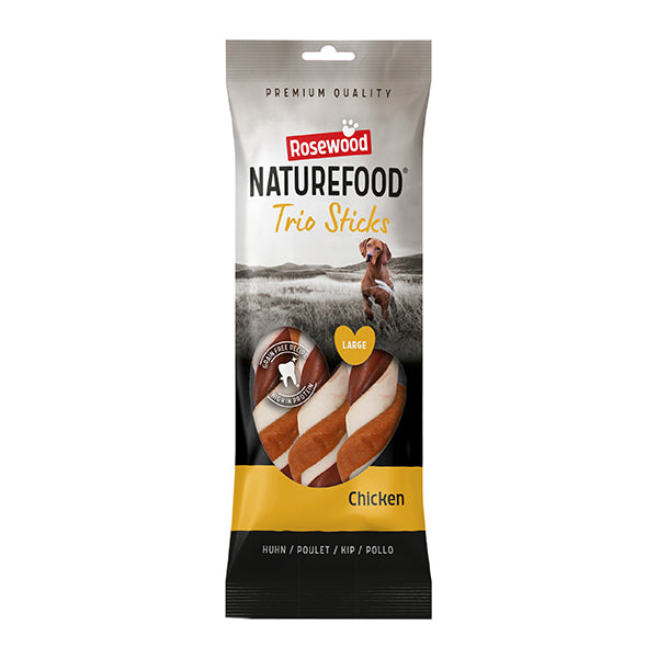 Rosewood Naturefood Trio Sticks Chicken Large 3pcs 240g