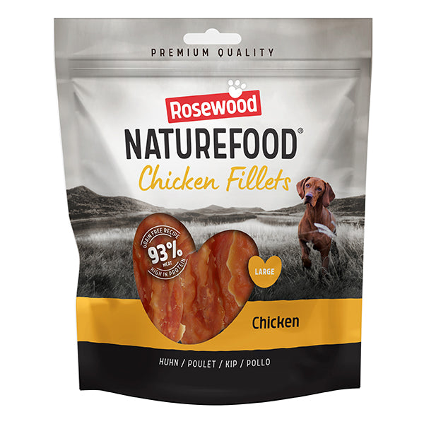 Rosewood Naturefood Chicken Fillets 93% Meaty Dog Treats Value Pack 320g