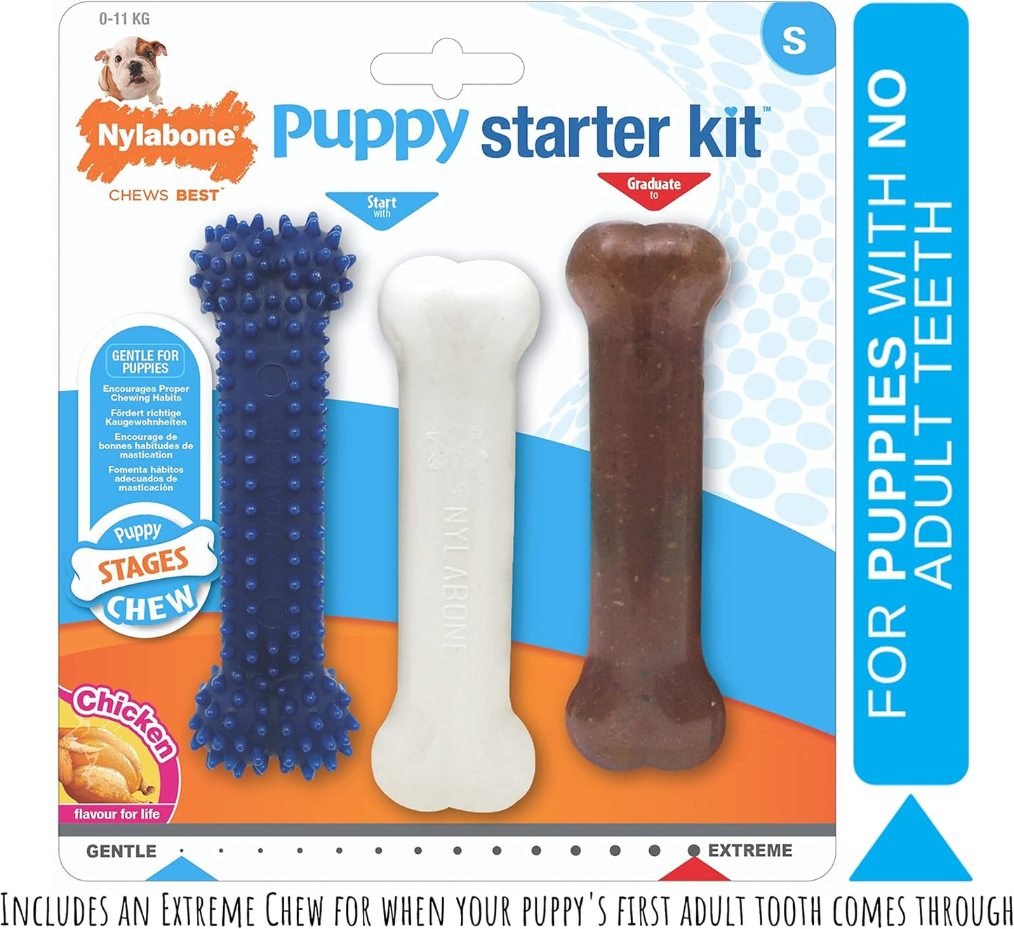 Nylabone Puppy Starter Kit 3 pcs