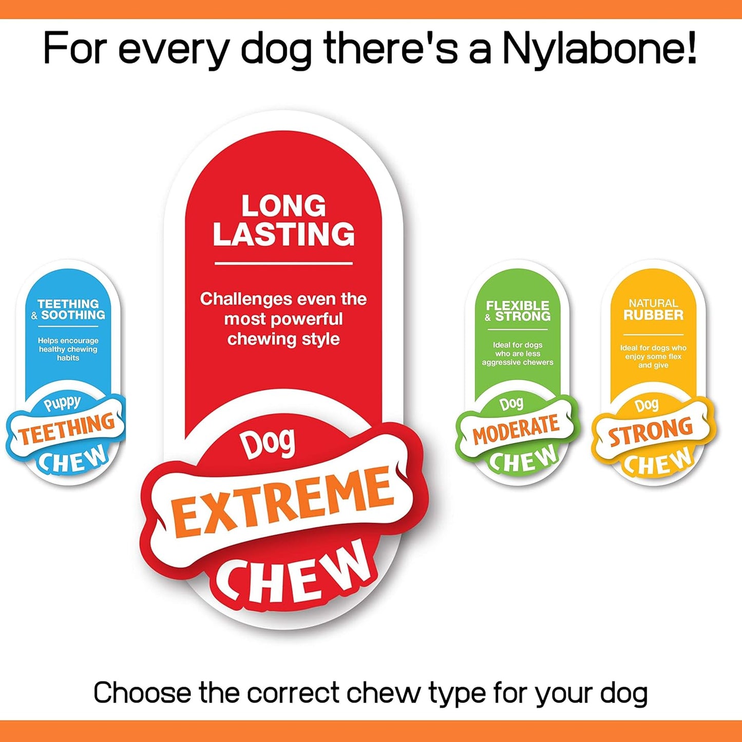 Nylabone Wishbone Bison Large Hold & Chew