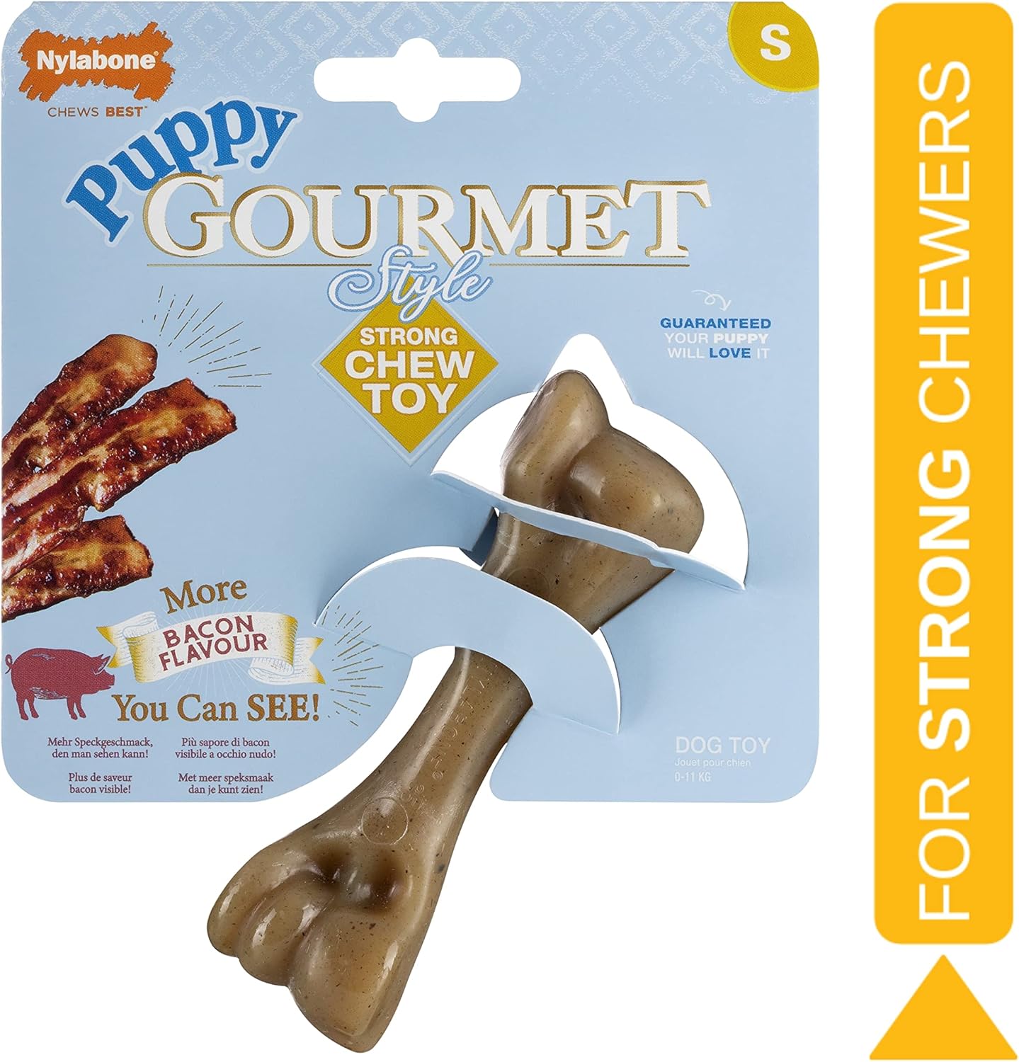 Nylabone Gourmet Puppy Gourmet Femur Bacon