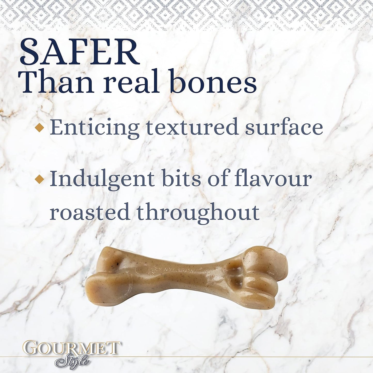 Nylabone Gourmet Puppy Gourmet Femur Bacon