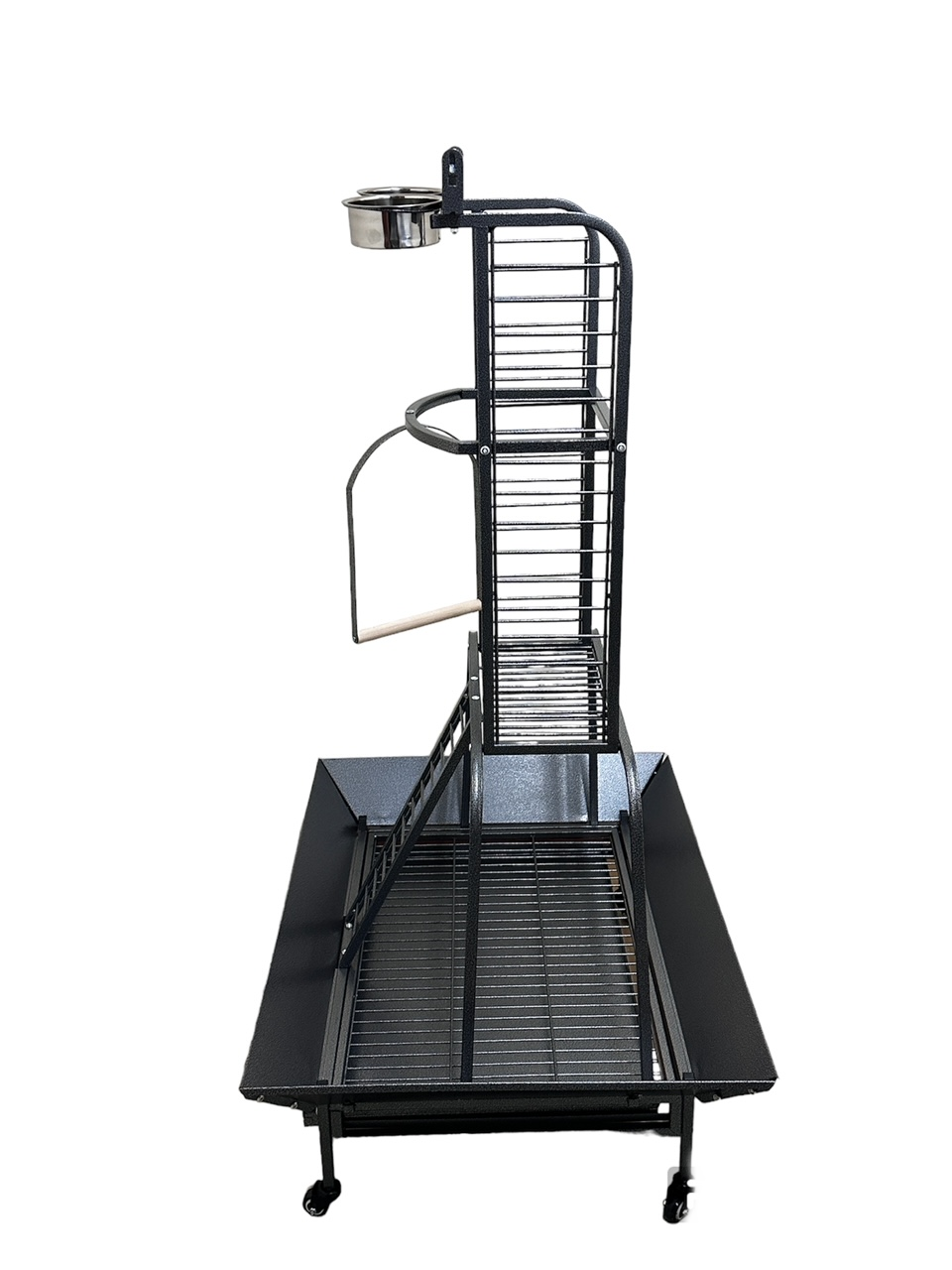Wundapets Buckingham Parrot Stand Antique Black