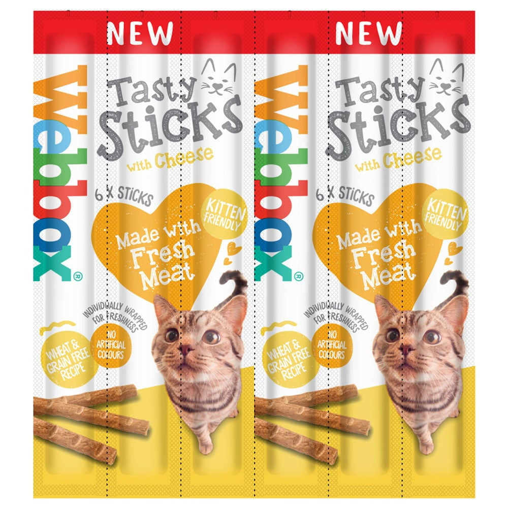 Webbox Cats Delight Tasty Sticks Cheese Flavour 6 Pack
