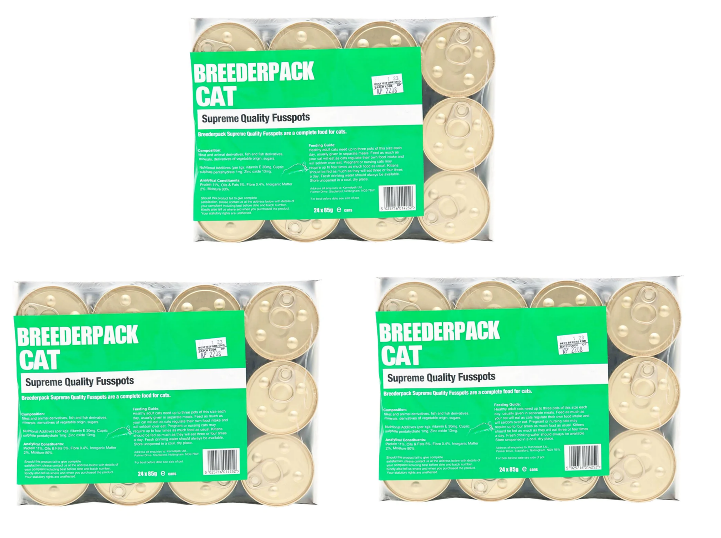 Breederpack Fusspots Cat Tins 24 x 85g
