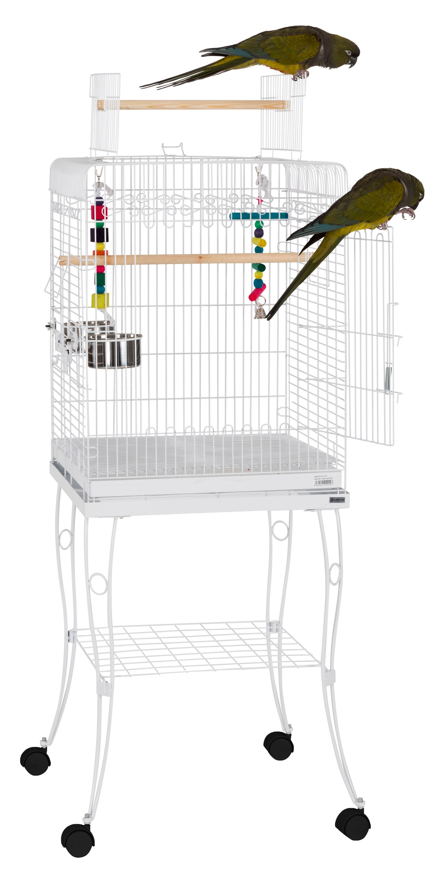 Rainforest Gama Medium Bird Cage White