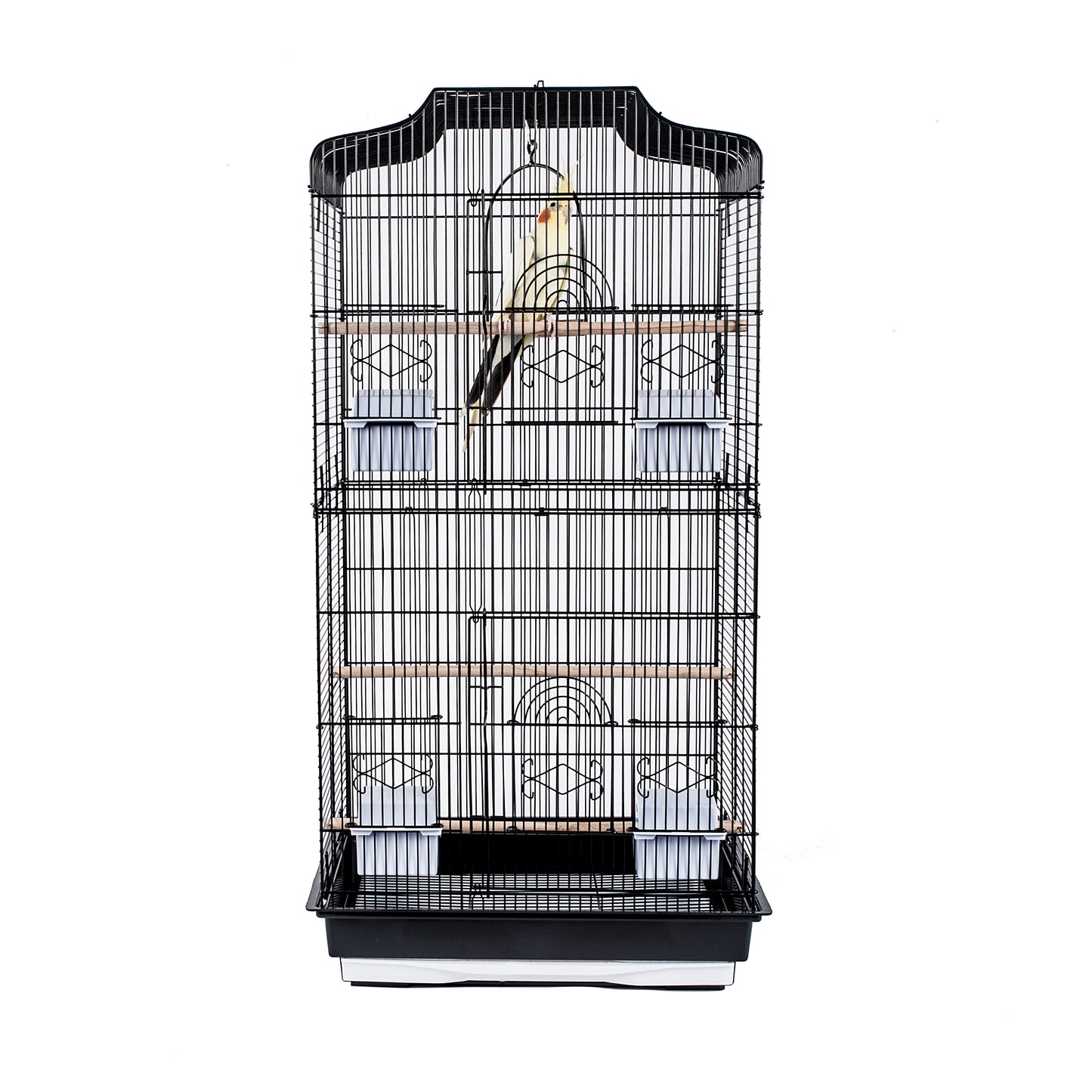 Rainforest Lotus Small Bird Cage Black