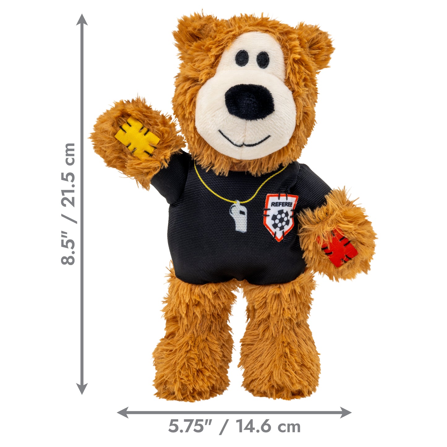 KONG Wild Sports Bear Soft Dog Play Toy Medium - Referee