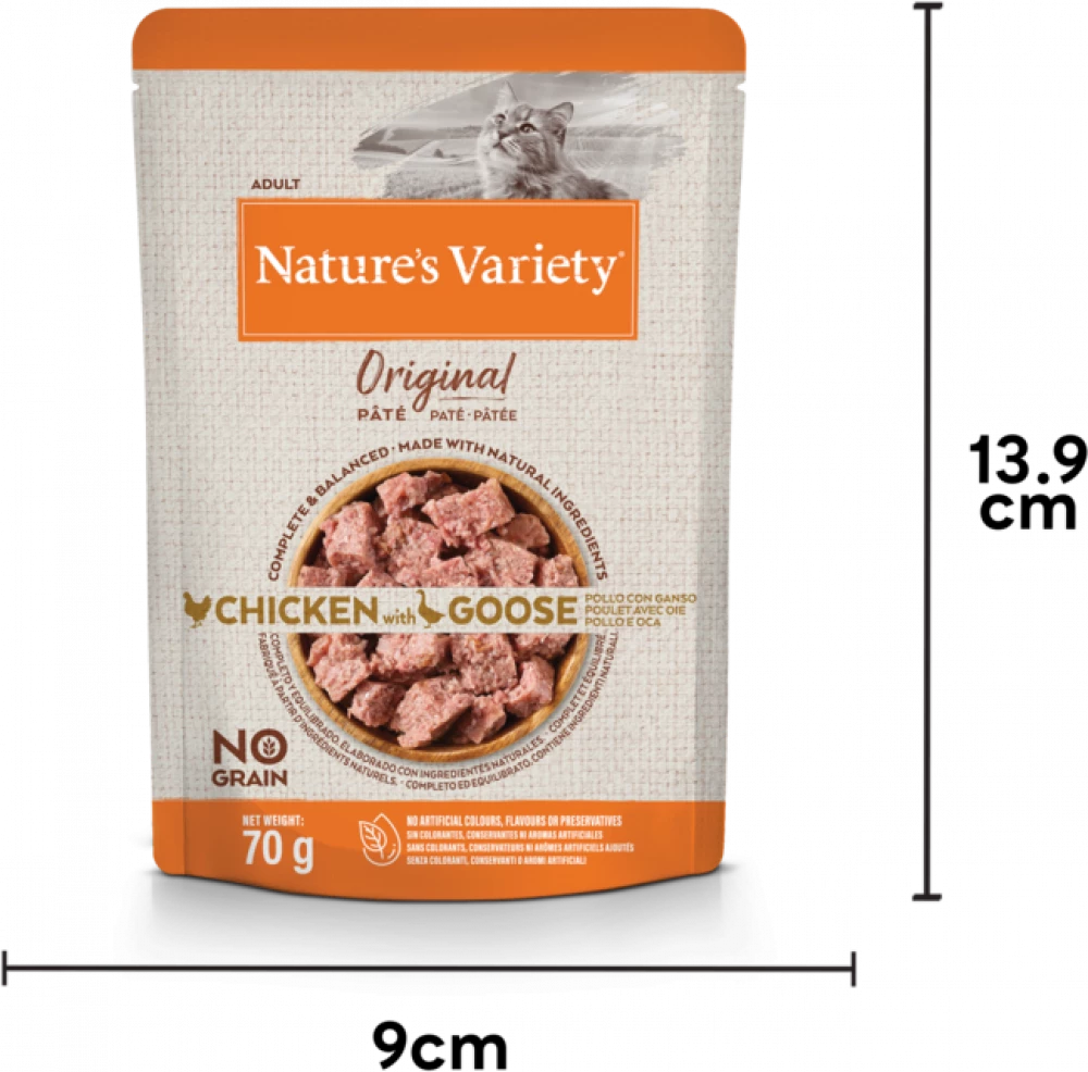 Natures Variety Original Cat Pate Multipack 70g x12