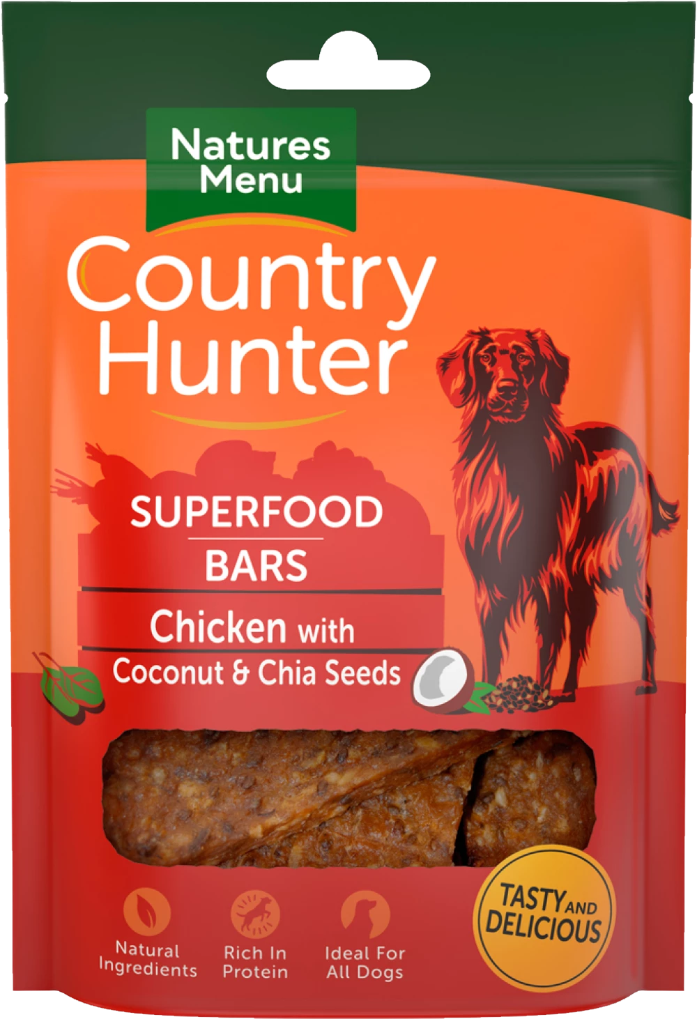 Natures Menu Country Hunter Air Dried Chicken With Coconut & Chia Seeds Treats 100g
