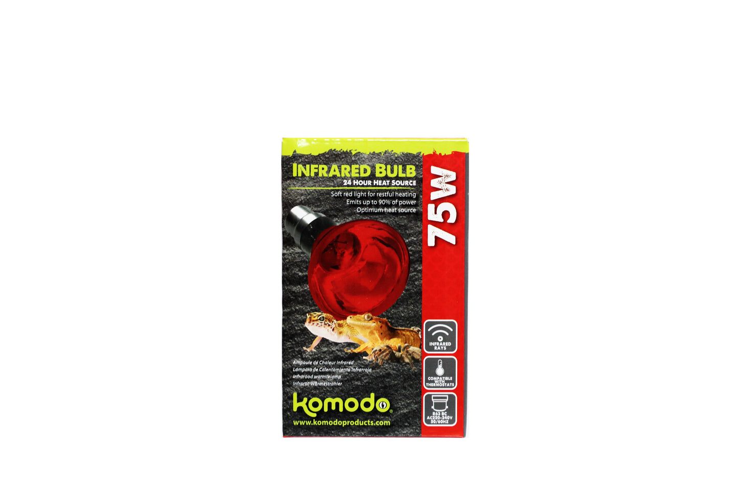 Komodo Infrared Spot Bulb Bayonet 75w
