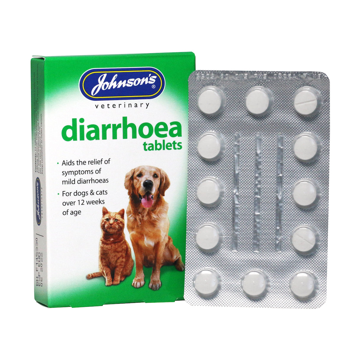 Johnson's Veterinary Diarrhoea Tablets 12 Tablets