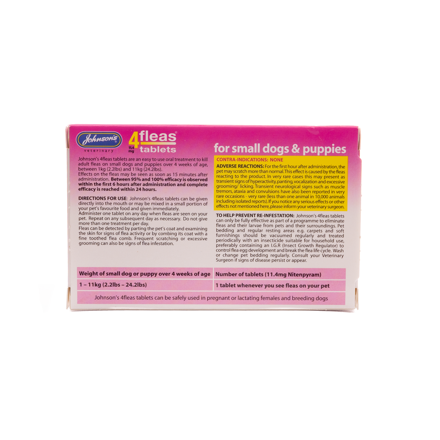 Johnson's Veterinary Small Dogs & Puppies 6 Tablets