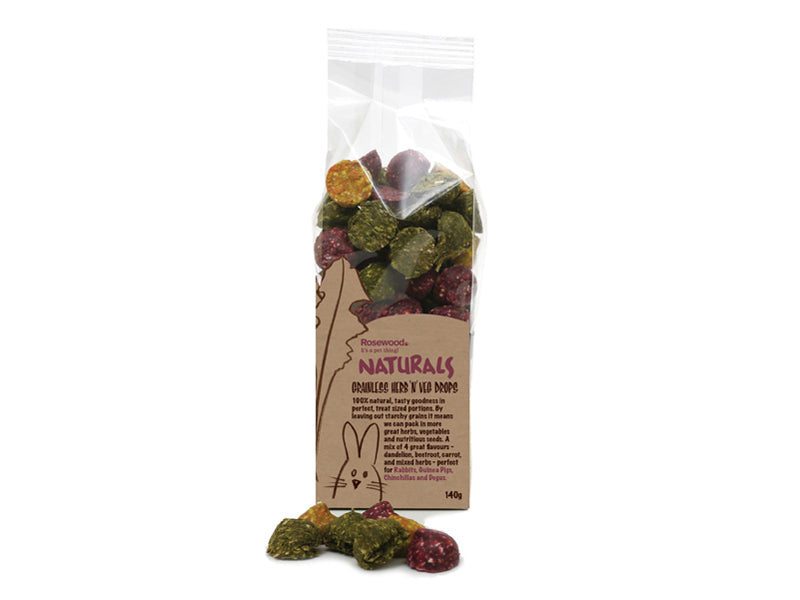 Rosewood Naturals Grainless Herb N veg Drops 140g