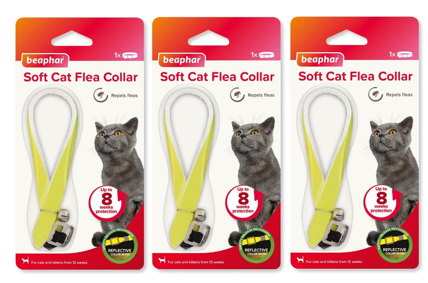 Beaphar Reflective Yellow Cat Flea Collar