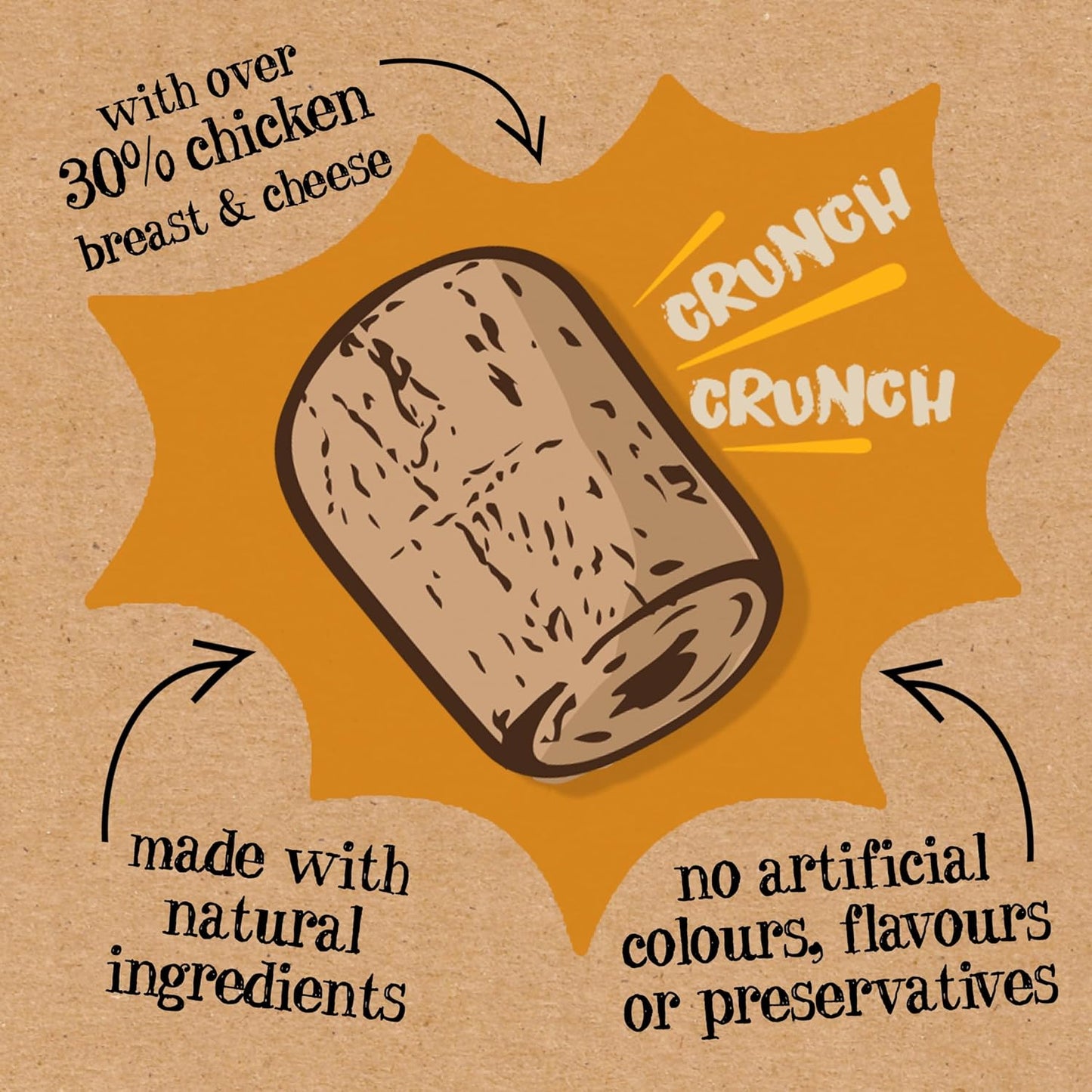 Good Boy Crunchies Chicken & Cheese 54g