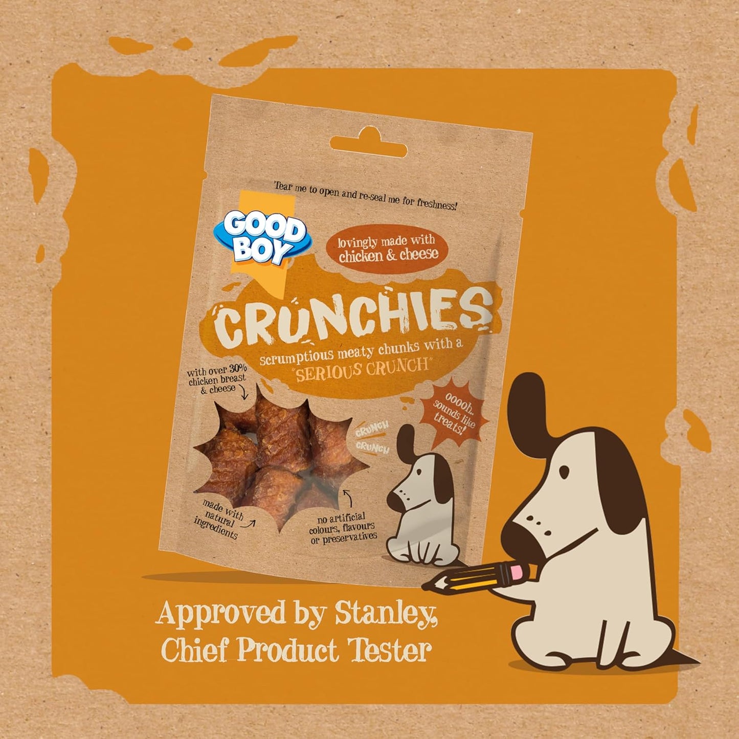 Good Boy Crunchies Chicken & Cheese 54g