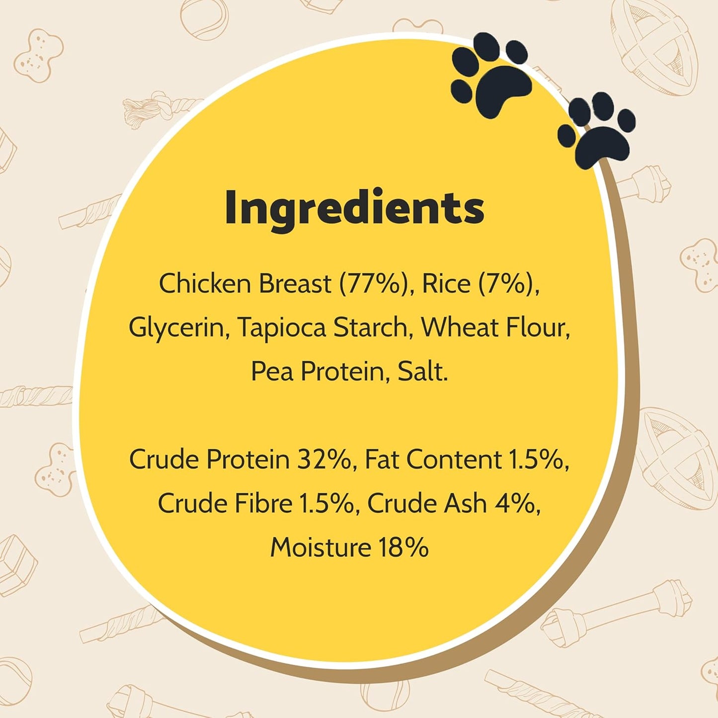 Good Boy Chewy Chicken With Rice Sticks Value Bag 300g
