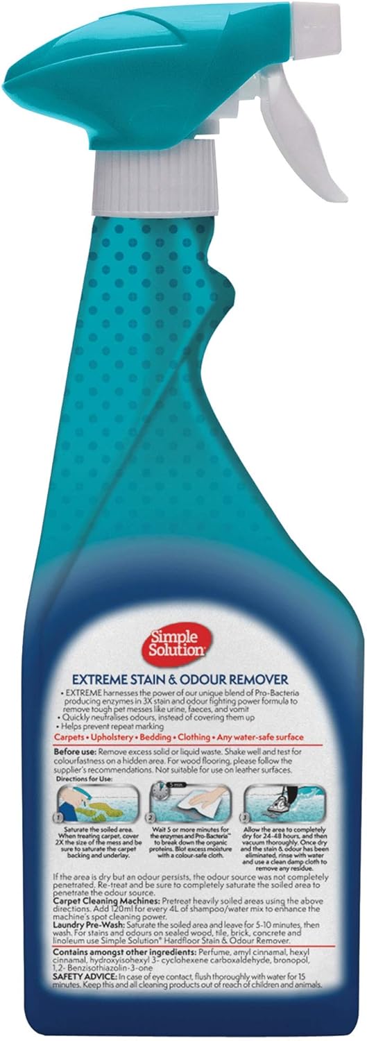 Simple Solutions Extreme Dog Stain + Odour Remover 500ml