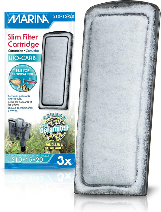 Marina Slim Filter Cartridge 3 Pack Tropical Fish