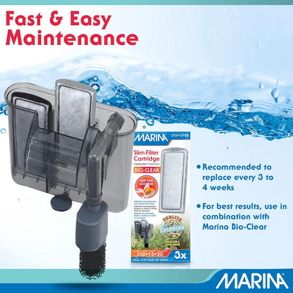 Marina Slim Filter Cartridge 3 Pack Tropical Fish