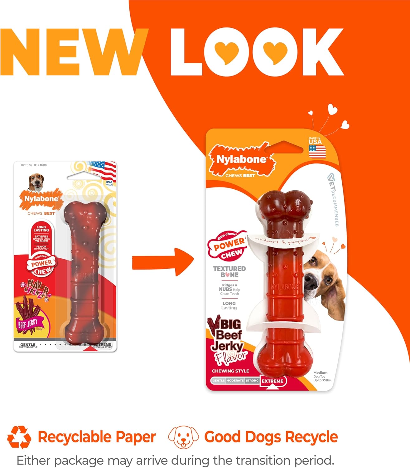 Nylabone Beef Jerky Wolf