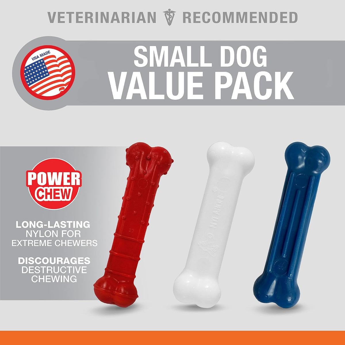 Nylabone Extreme Small Dog Triple Value Pack upto 7Kg