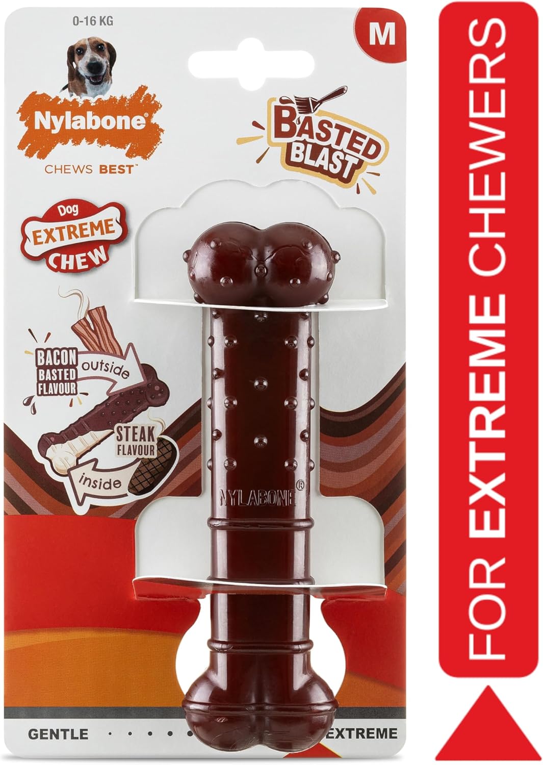 Nylabone Extreme Basted Bone Medium