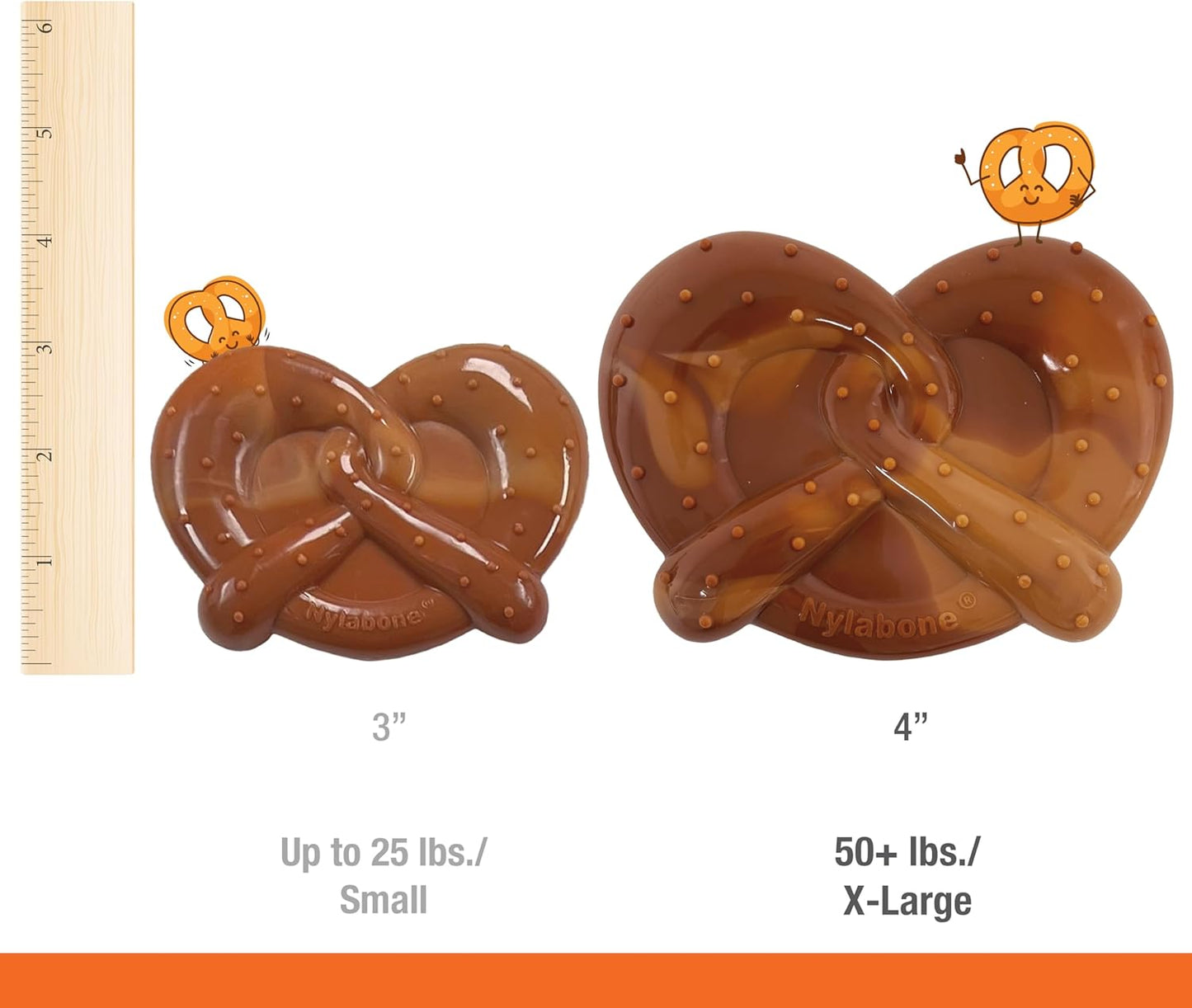 Nylabone Pretzel Bacon & Peanut Butter X Large 23kg+