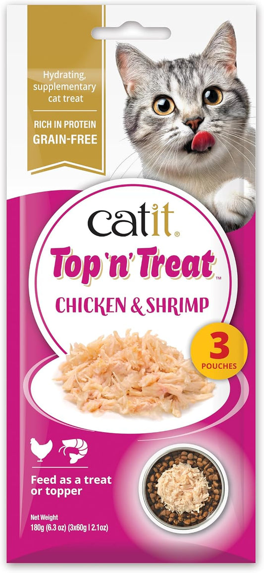 Catit Top 'n' Treat Chicken & Prawns 3 x 60g