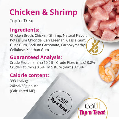 Catit Top 'n' Treat Chicken & Prawns 3 x 60g