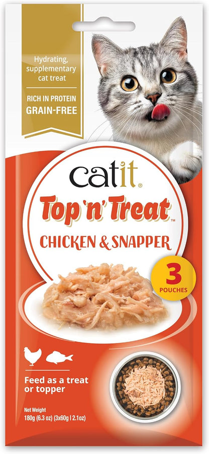 Catit Top 'n' Treat Chicken & Snapper 3 x 60g