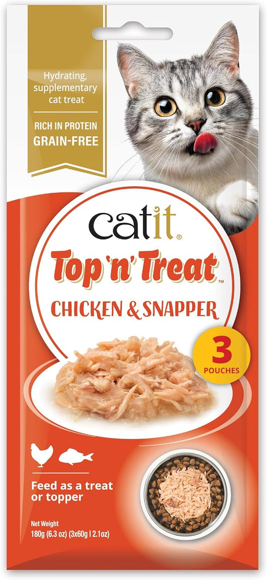 Catit Top 'n' Treat Chicken & Snapper 3 x 60g