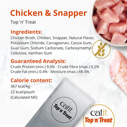 Catit Top 'n' Treat Chicken & Snapper 3 x 60g