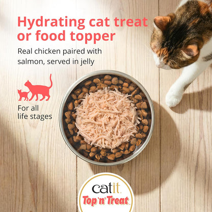 Catit Top 'n' Treat Chicken & Salmon 3 x 60g