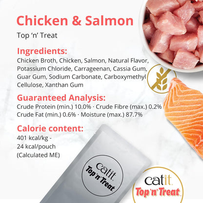 Catit Top 'n' Treat Chicken & Salmon 3 x 60g