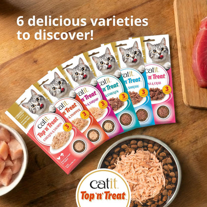 Catit Top 'n' Treat Chicken & Salmon 3 x 60g