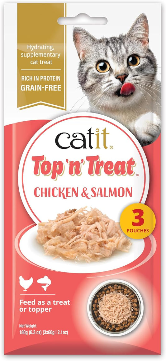 Catit Top 'n' Treat Chicken & Salmon 3 x 60g