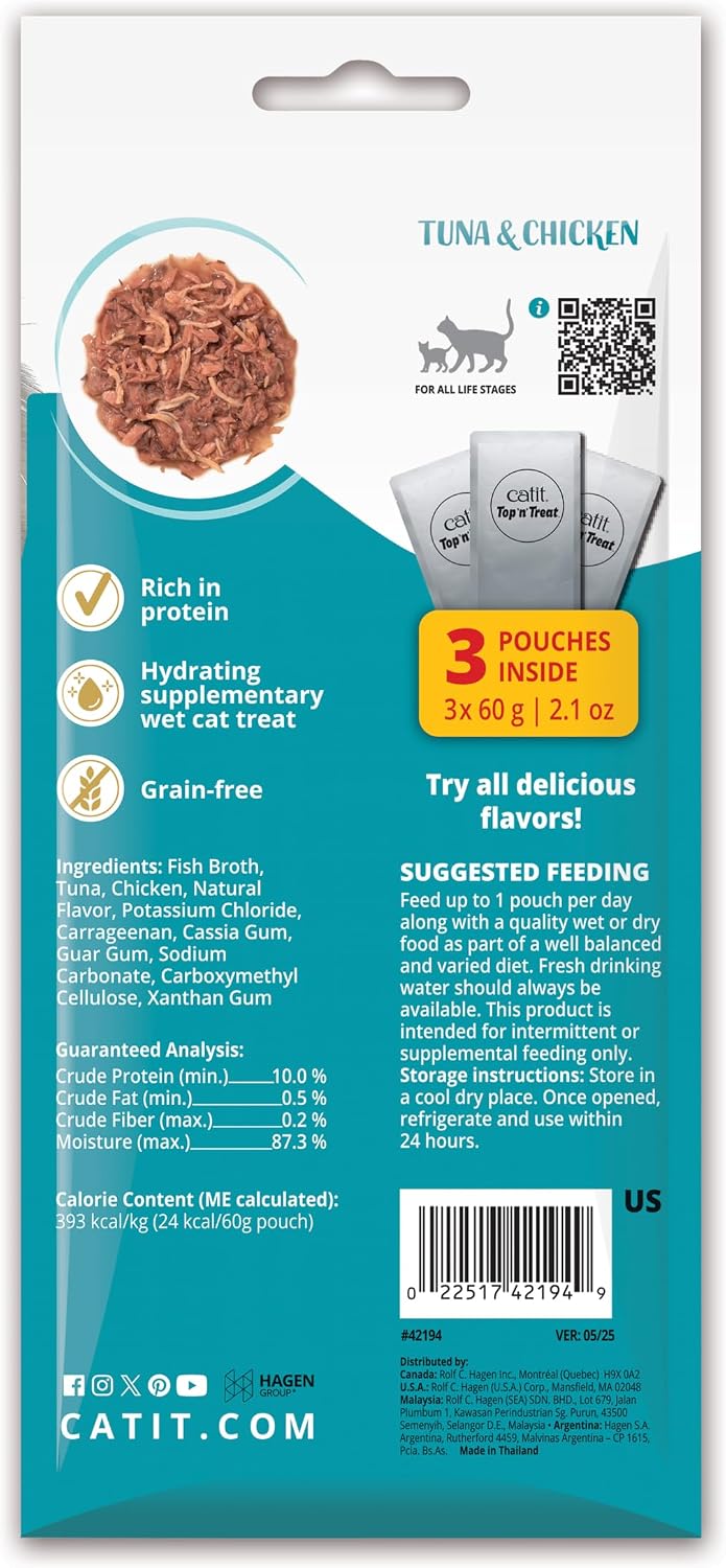 Catit Top 'n' Treat Tuna & Chicken 3 x 60g