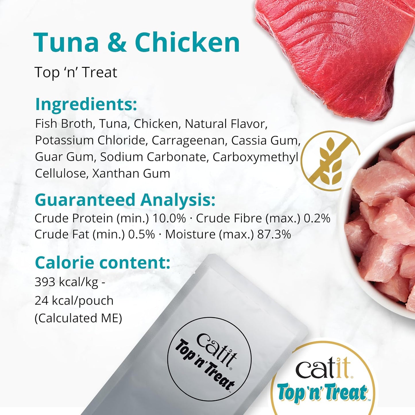 Catit Top 'n' Treat Tuna & Chicken 3 x 60g
