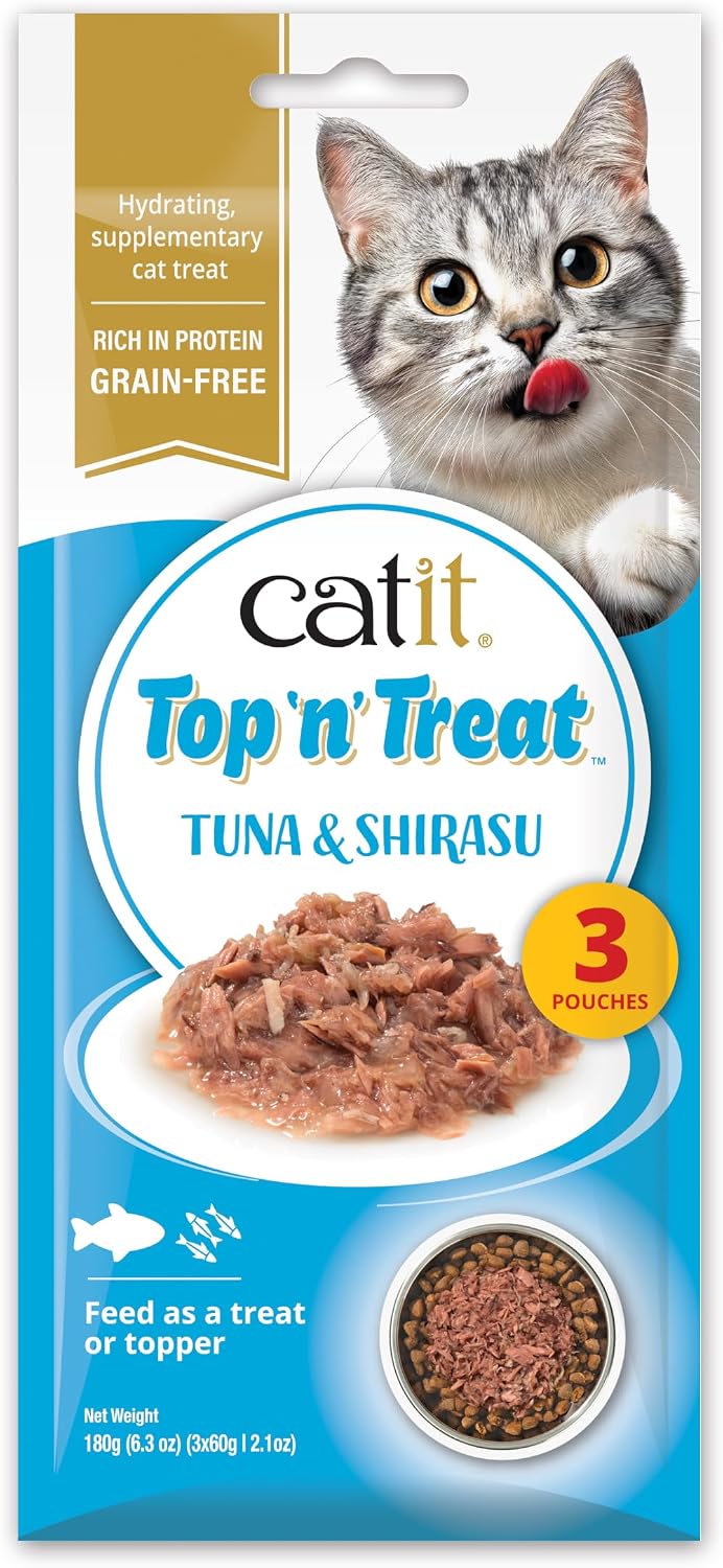 Catit Top 'n' Treat Tuna & Whitebait 3 x 60g