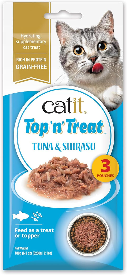 Catit Top 'n' Treat Tuna & Whitebait 3 x 60g