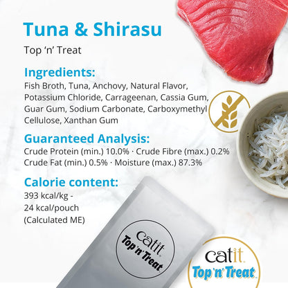 Catit Top 'n' Treat Tuna & Whitebait 3 x 60g