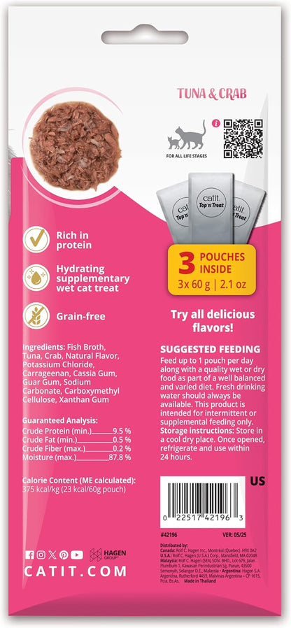 Catit Top 'n' Treat Tuna & Crab 3 x 60g