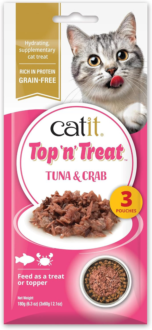 Catit Top 'n' Treat Tuna & Crab 3 x 60g