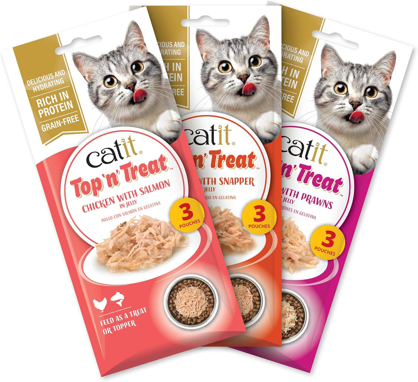 Catit Top 'n' Treat Chicken Variety Pack 24 x 60g