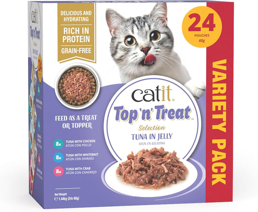 Catit Top 'n' Treat Tuna Variety Pack 24 x 60g