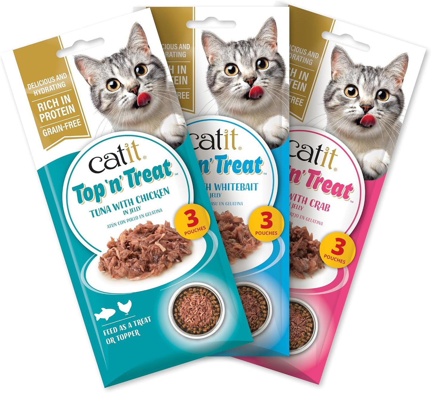 Catit Top 'n' Treat Tuna Variety Pack 24 x 60g