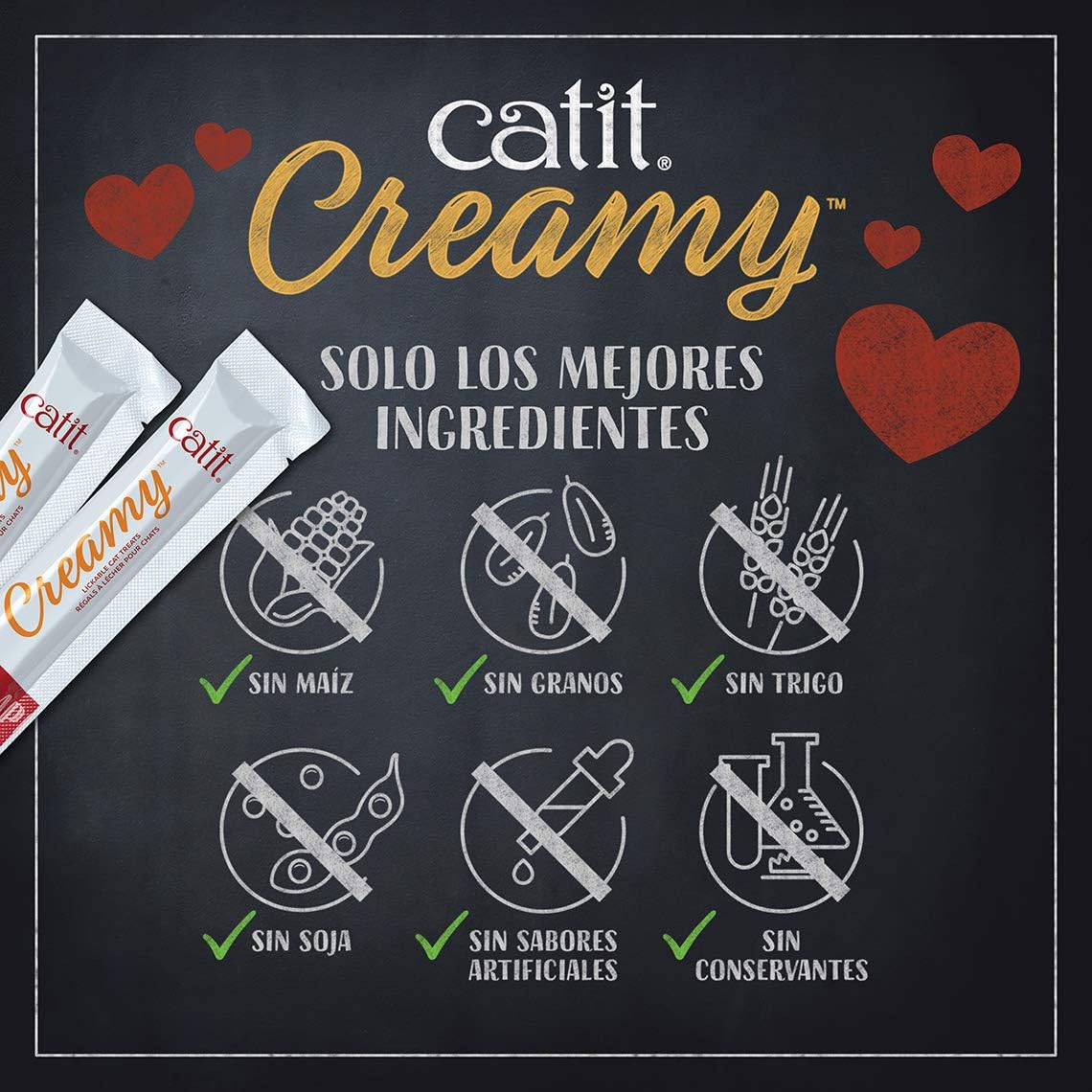 Catit Creamy Treats Chicken With Lamb 4 x 10g